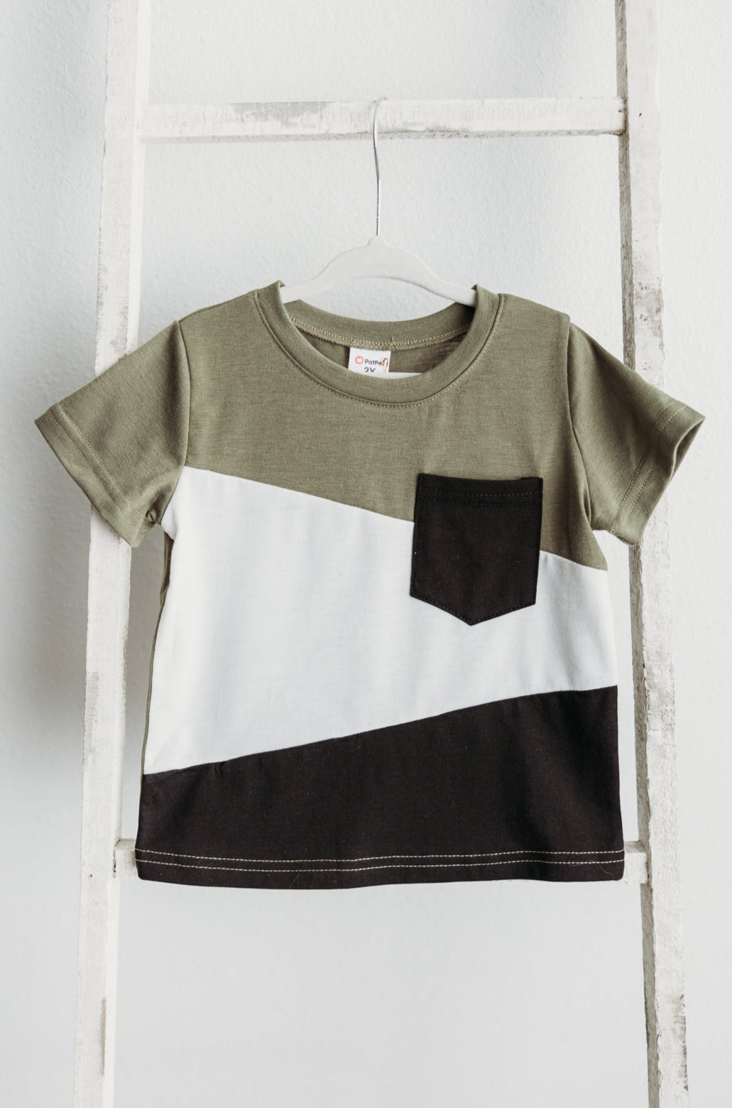 Olive Multi Short Sleeve Pocket Tee
