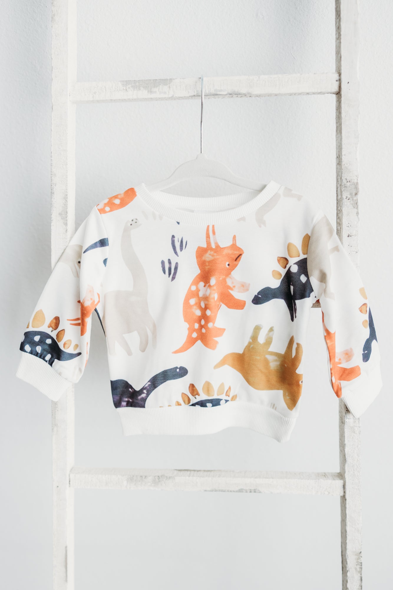 Cartoon Dinosaur Print Long-Sleeve Sweatshirt Toddler