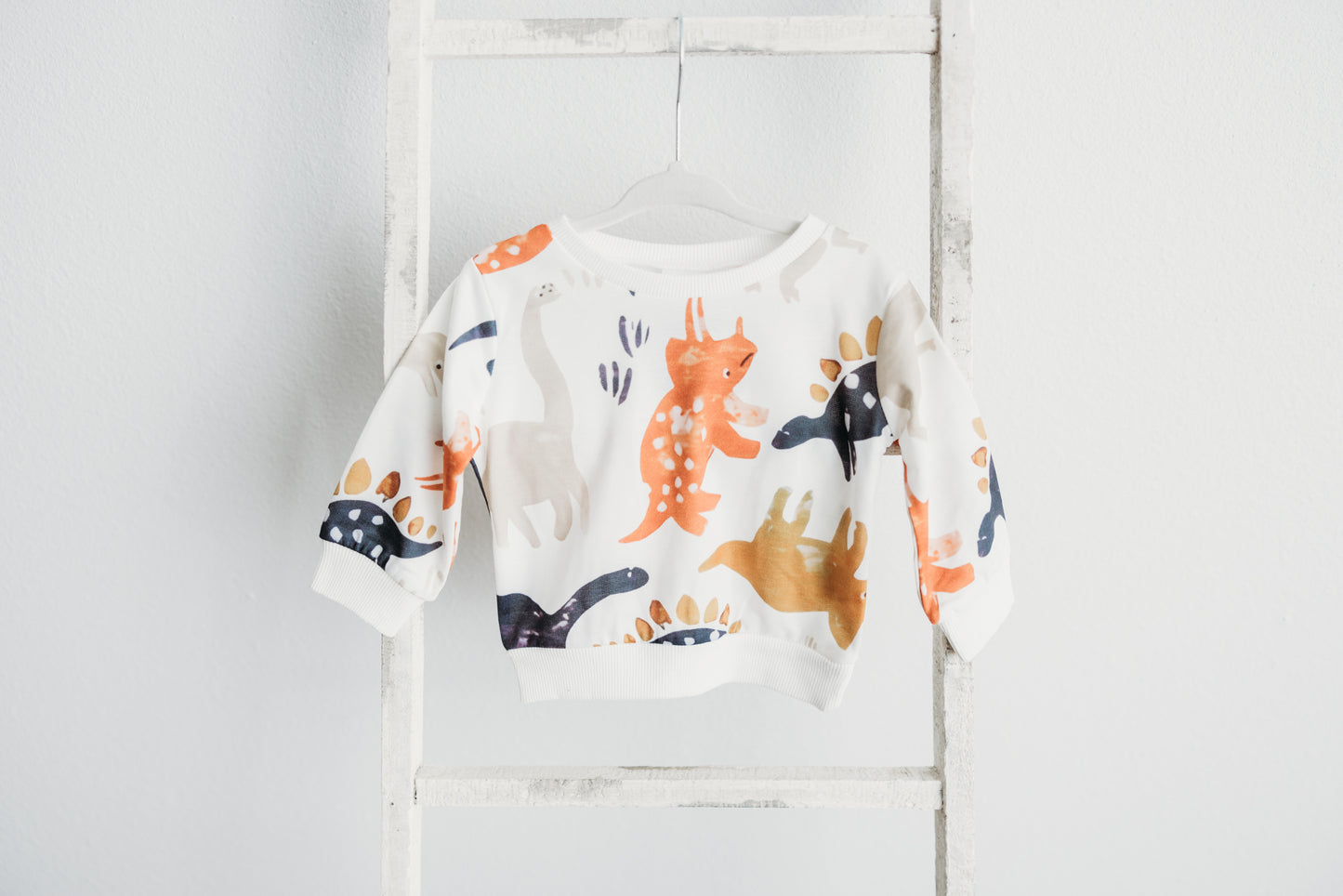 Cartoon Dinosaur Print Long-Sleeve Sweatshirt Toddler