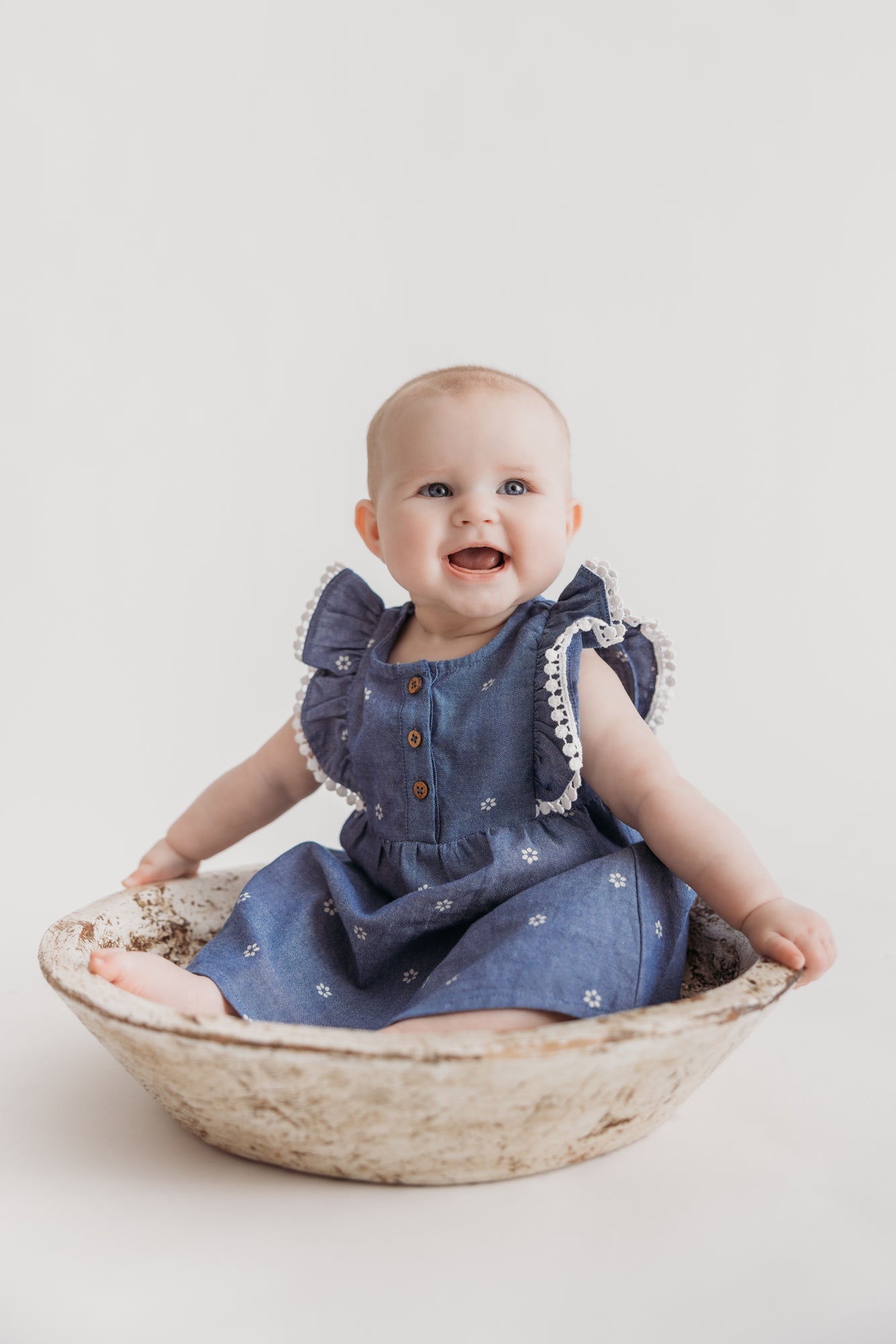 Pinafore Dress - Daisies