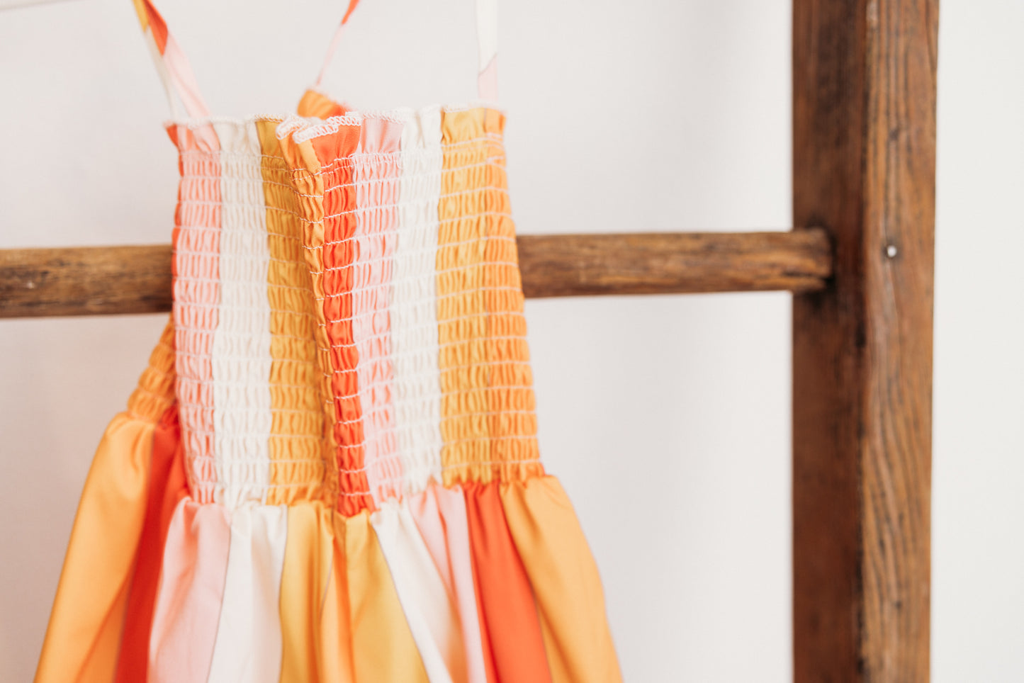 Toddler Striped Dress Sunset