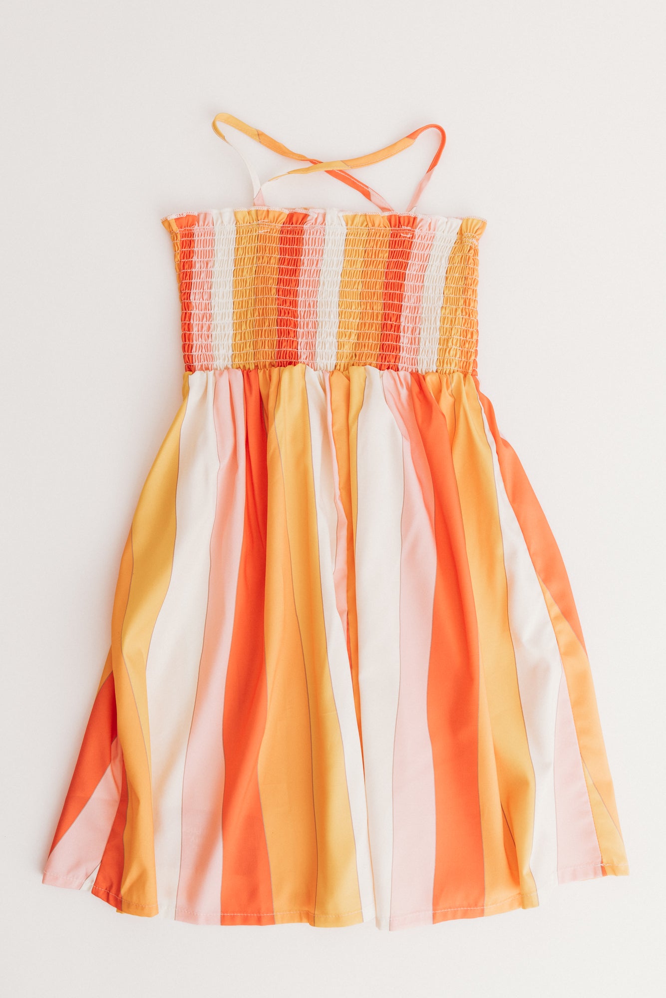 Toddler Striped Dress Sunset