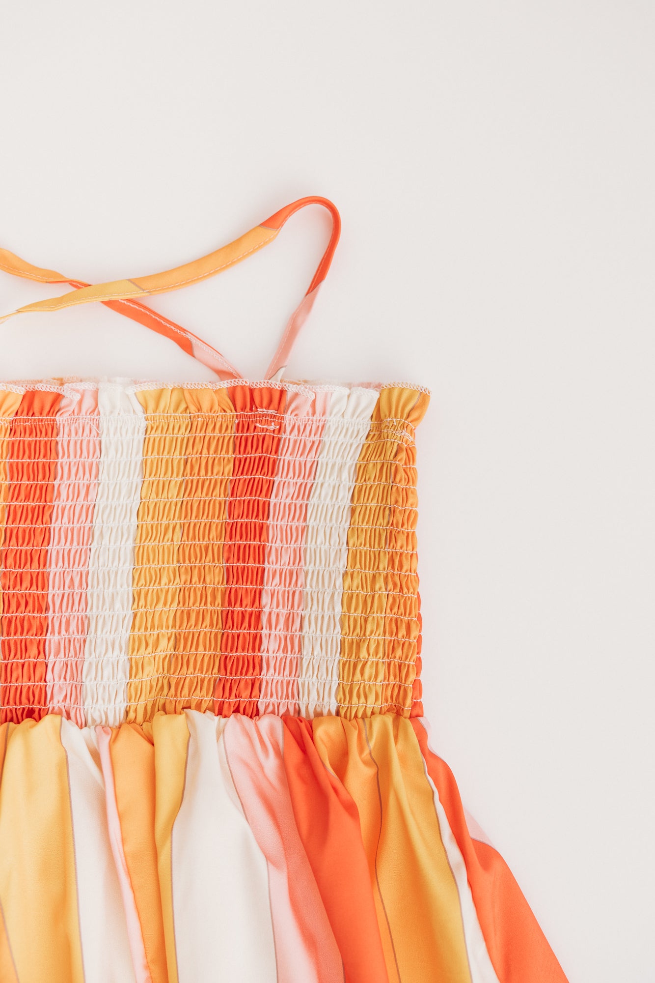 Toddler Striped Dress Sunset
