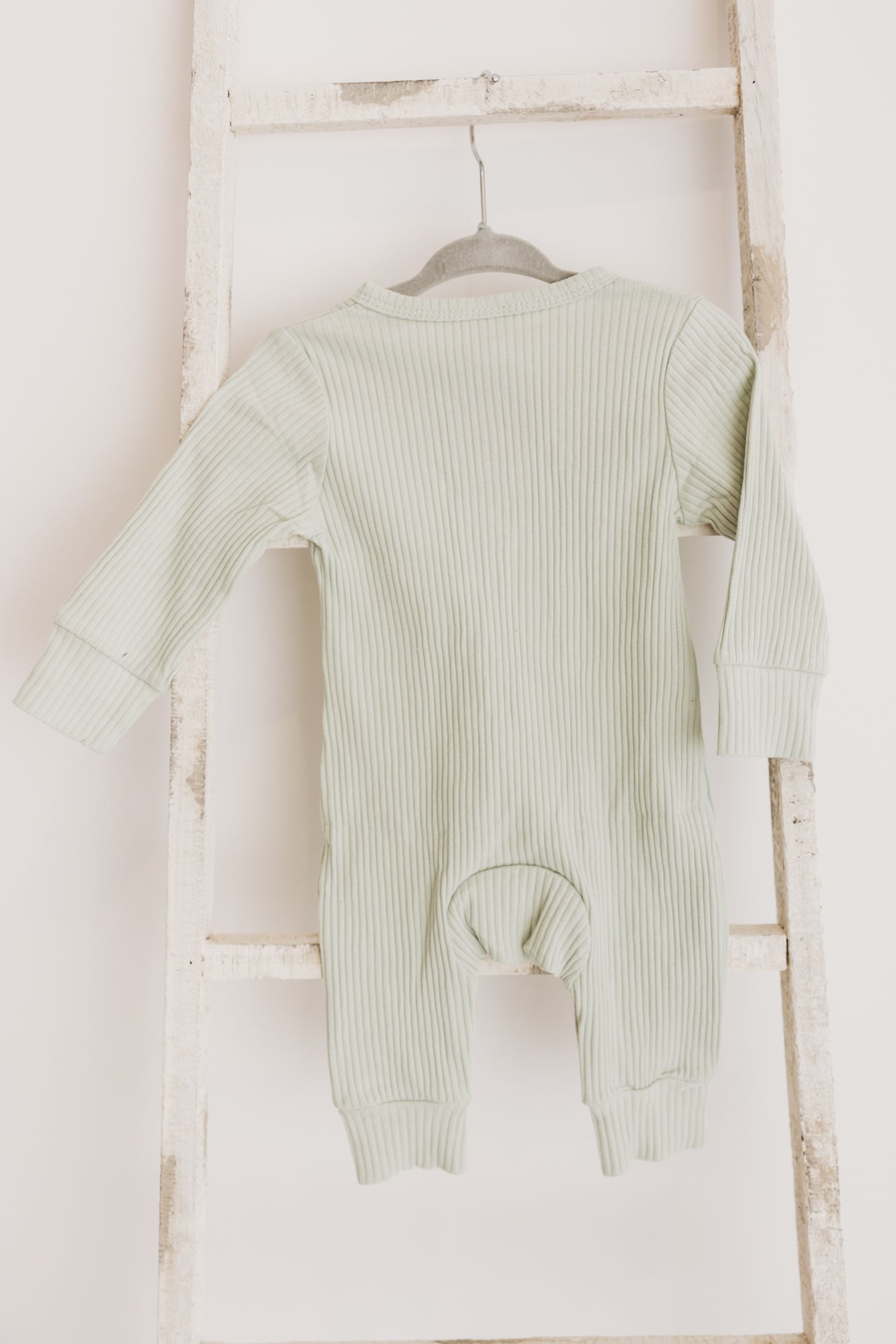 Knitted Button Jumpsuit Pistachio