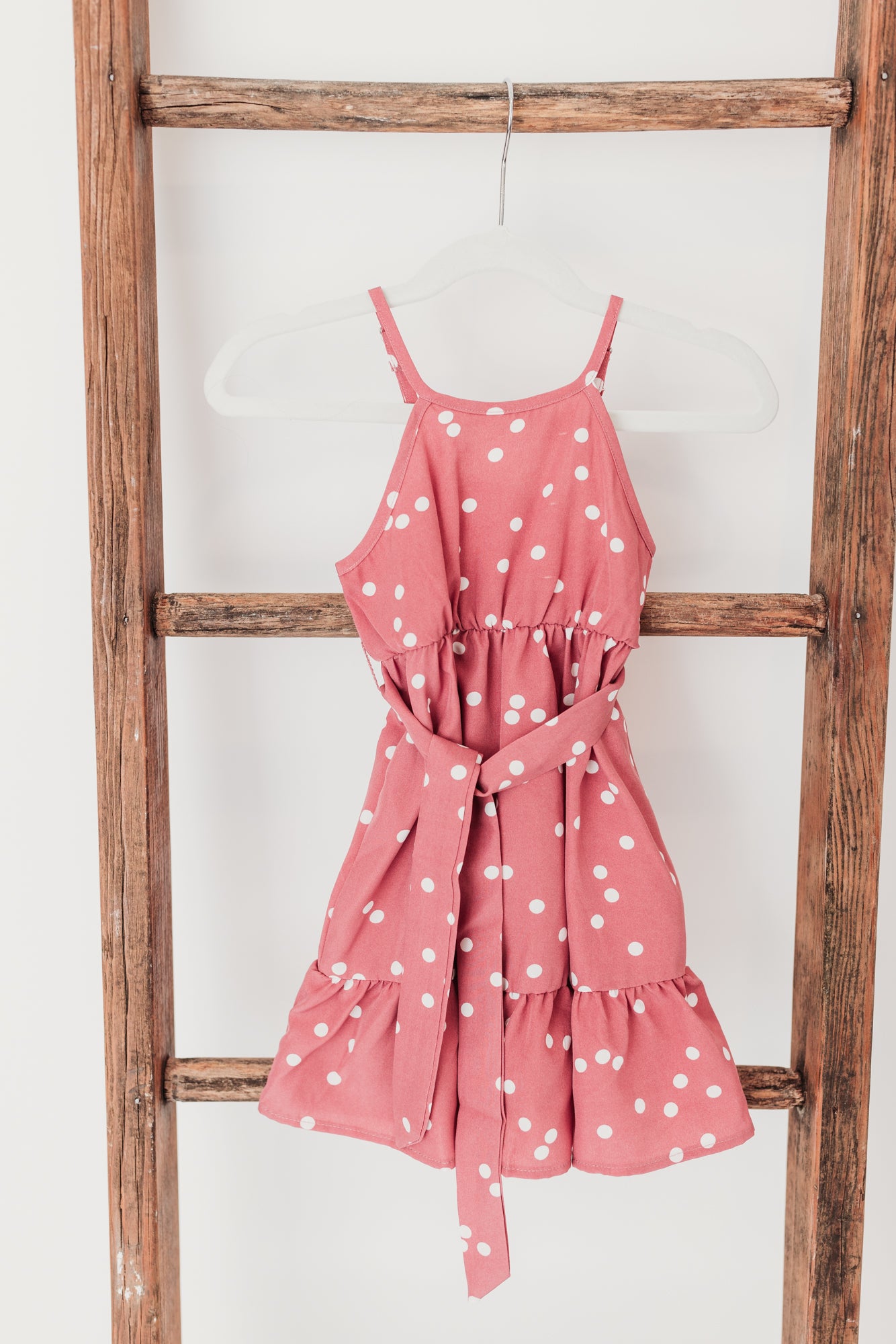 Halter Polka Dot Dress | Rose