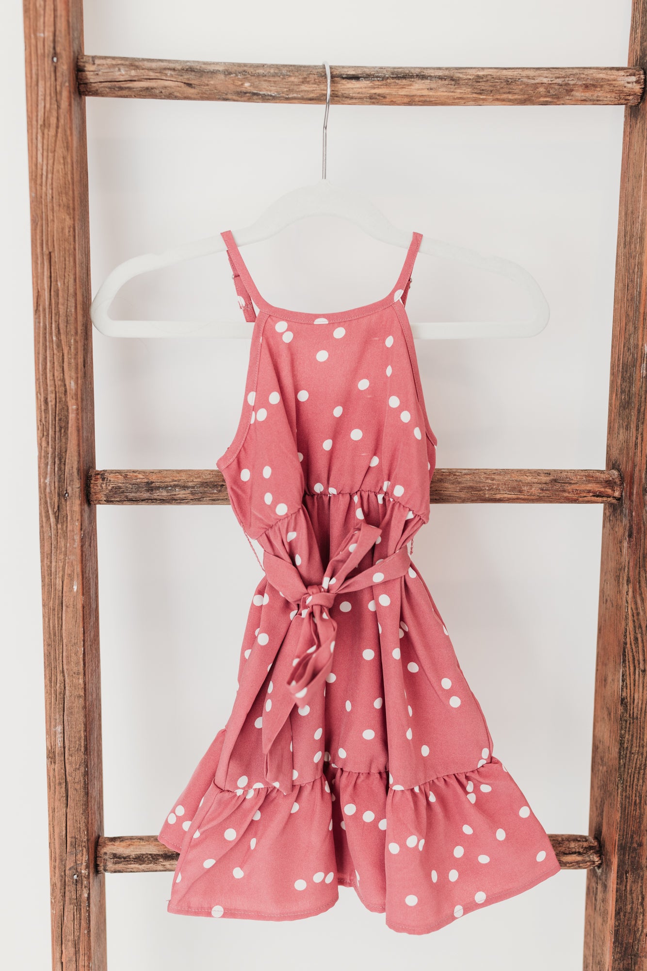 Halter Polka Dot Dress | Rose