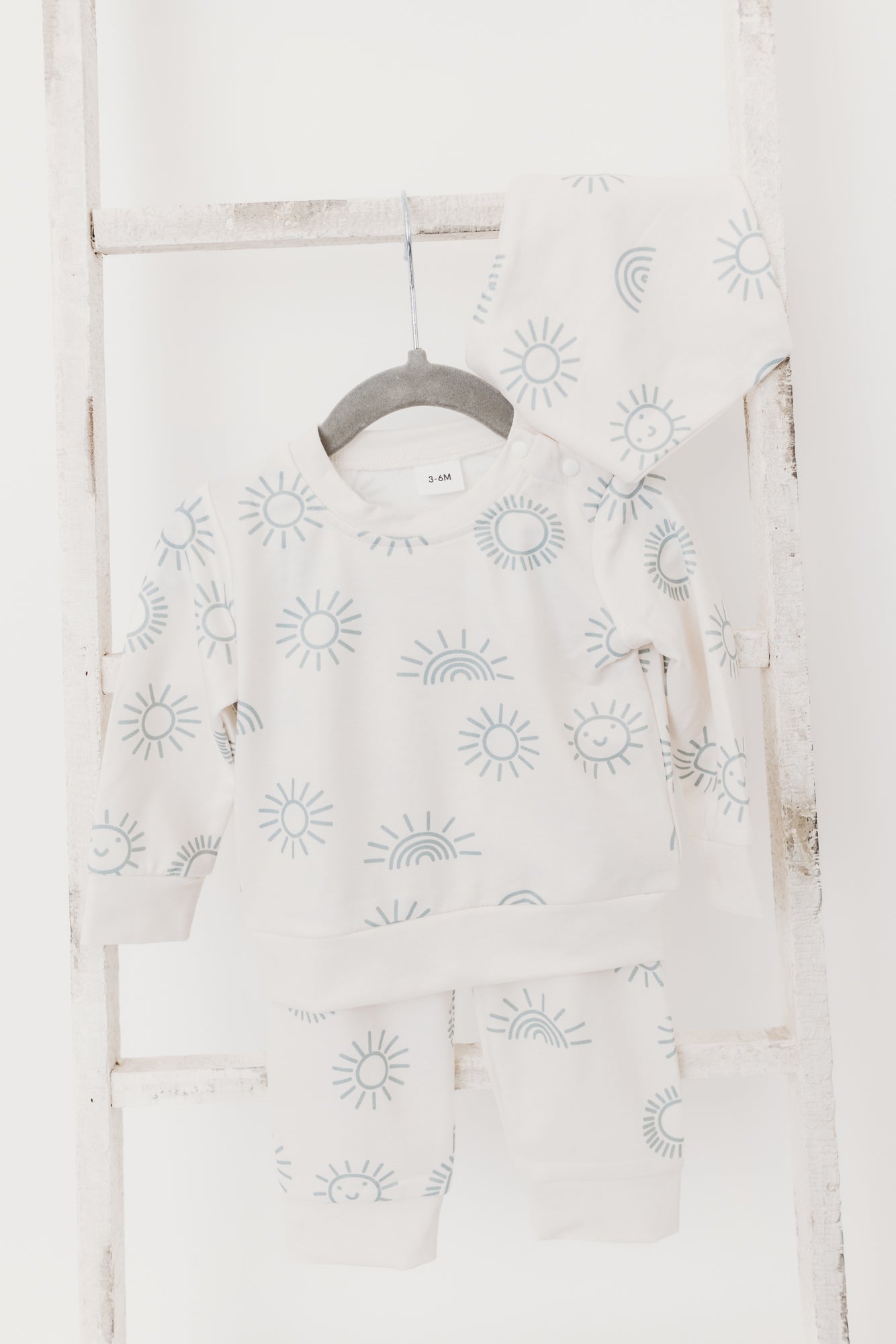 Boho Sweatshirt Jogger Set | Off White