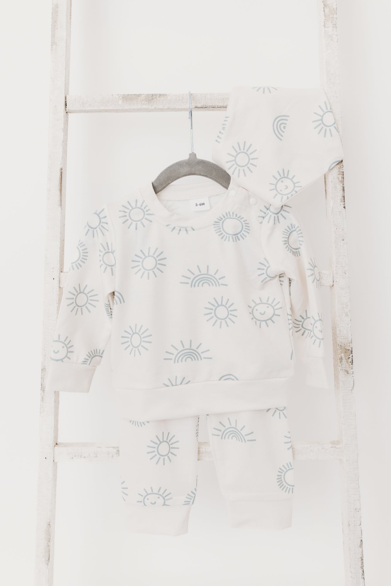 Boho Sweatshirt Jogger Set | Off White
