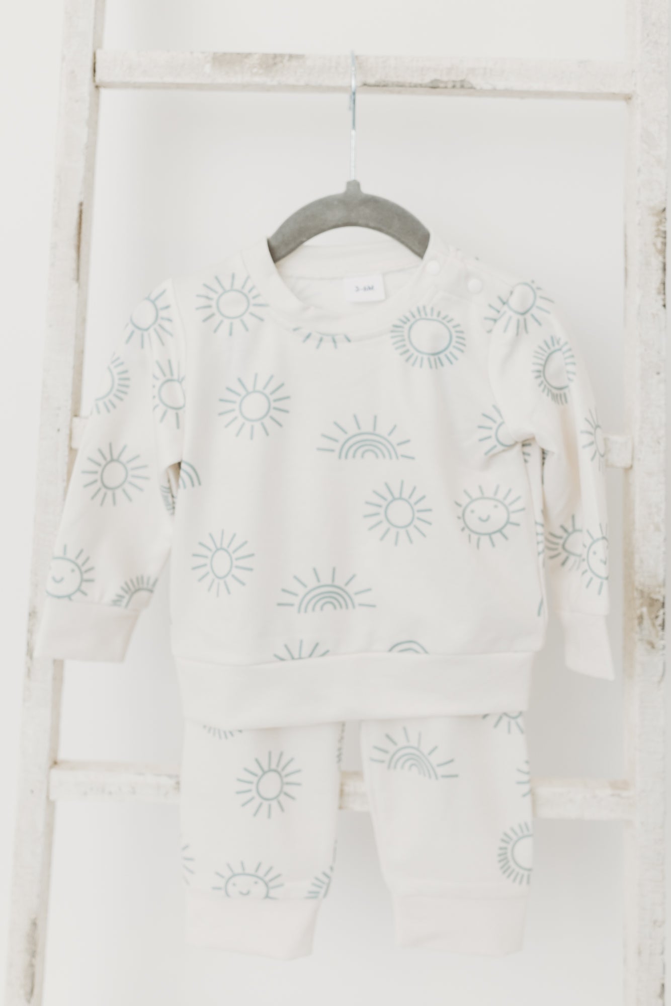Boho Sweatshirt Jogger Set | Off White