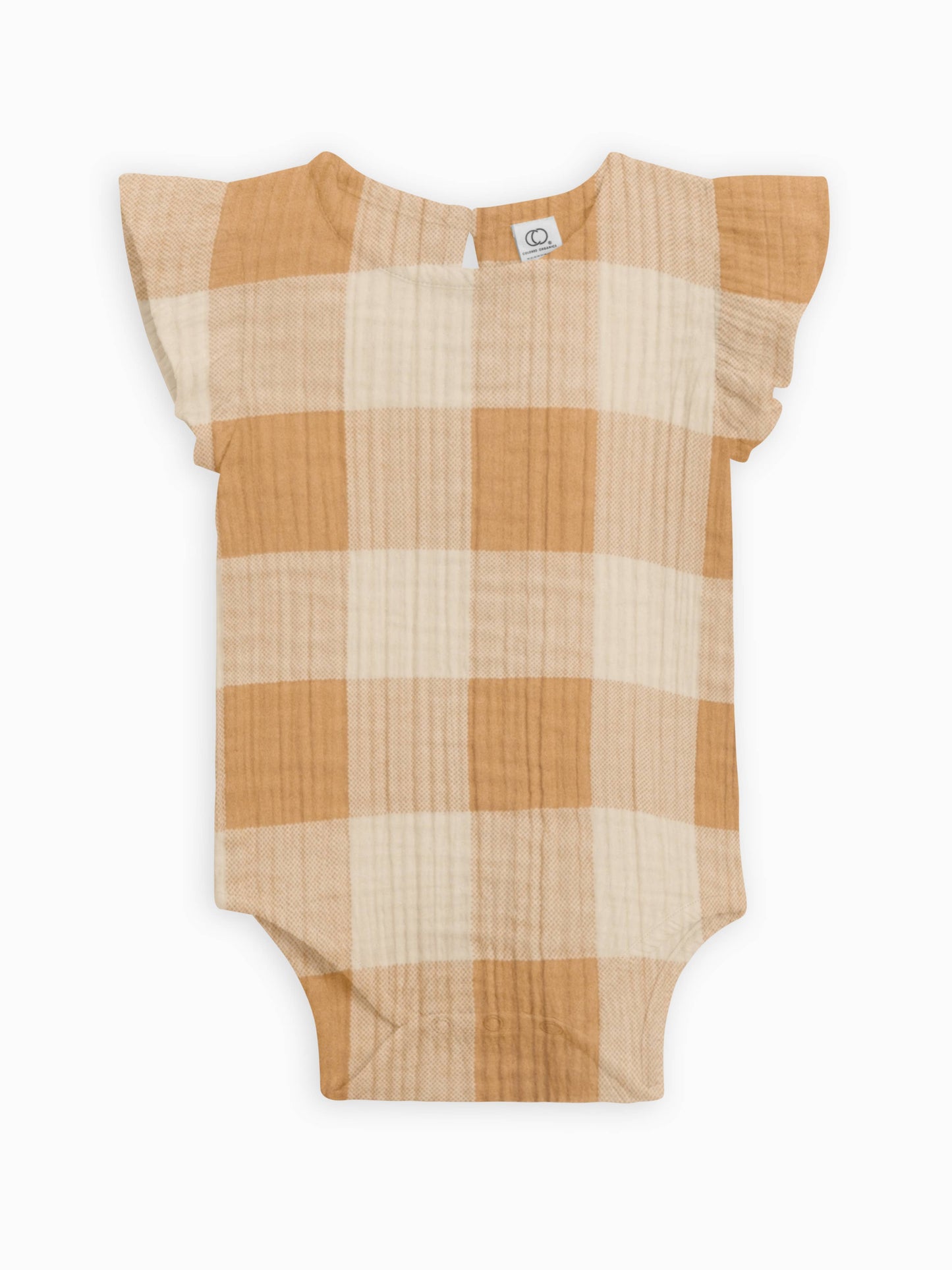 Colored Organics - Elin Muslin Flutter Sleeve Bodysuit - Picnic