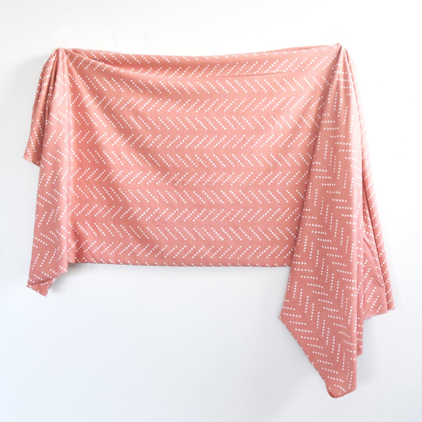 Extra Soft Stretchy Knit Swaddle Blanket: Desert Dots