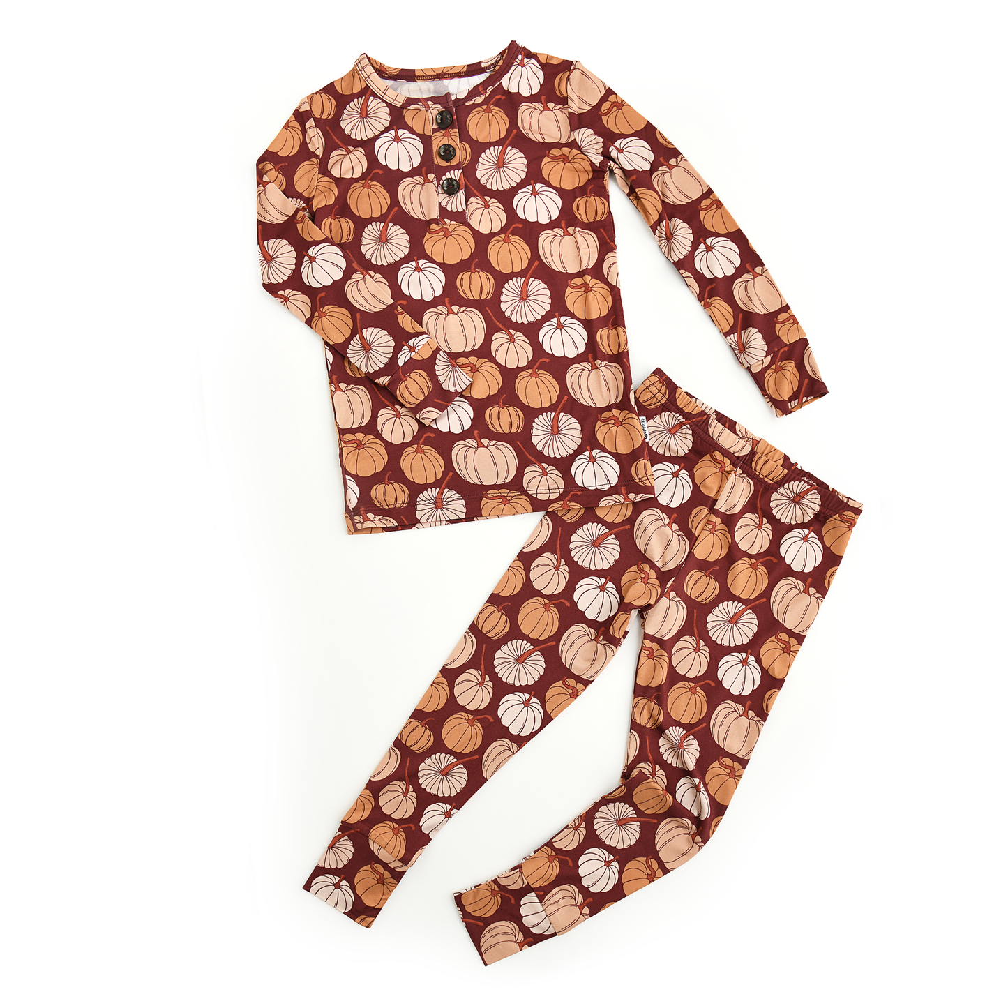 Salem Pumpkin Two-Piece Pajama Set