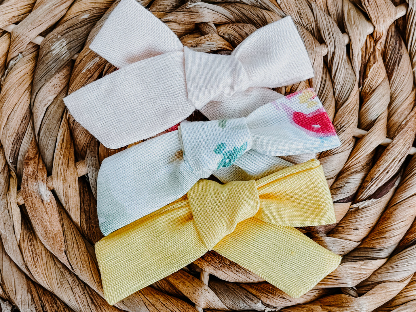 Alligator Clip Bow 3 Pack Spring And Summer