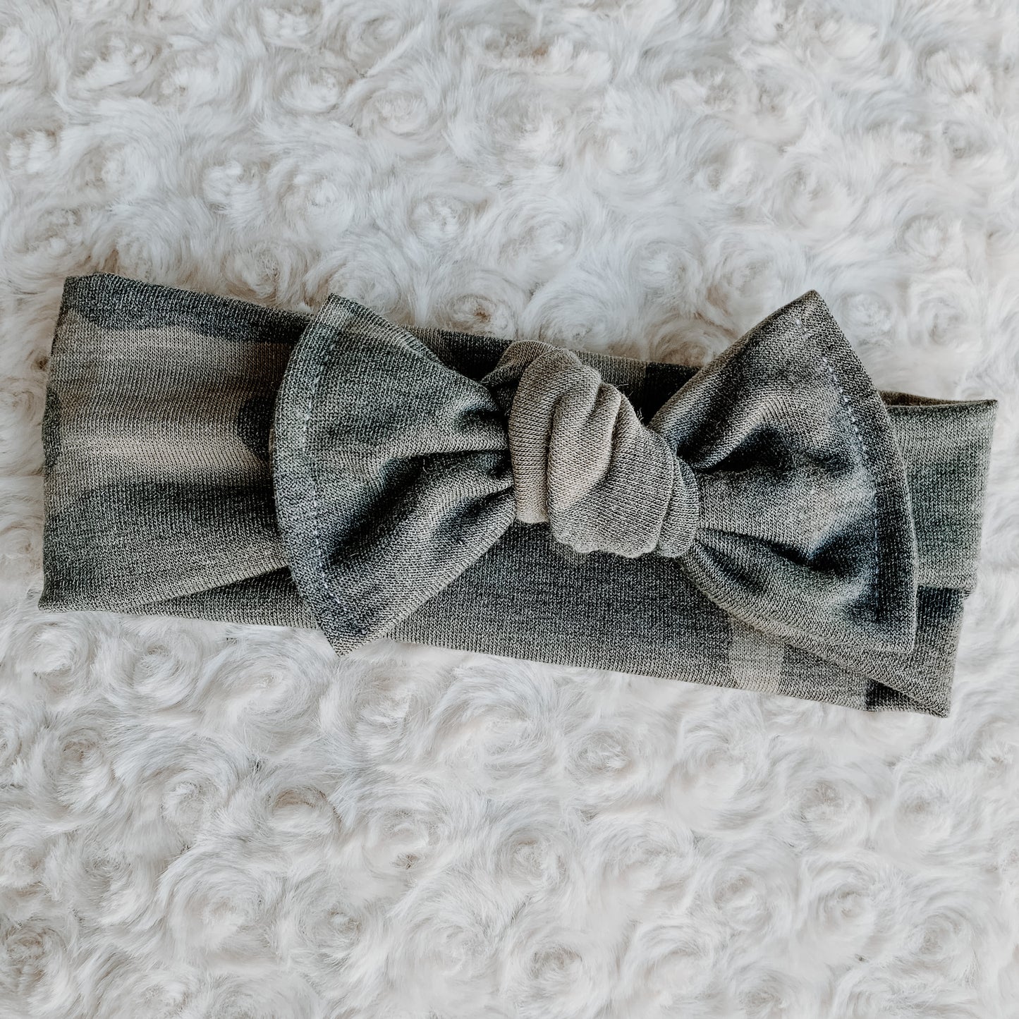 Headband: Jersey Muted Camo Bow