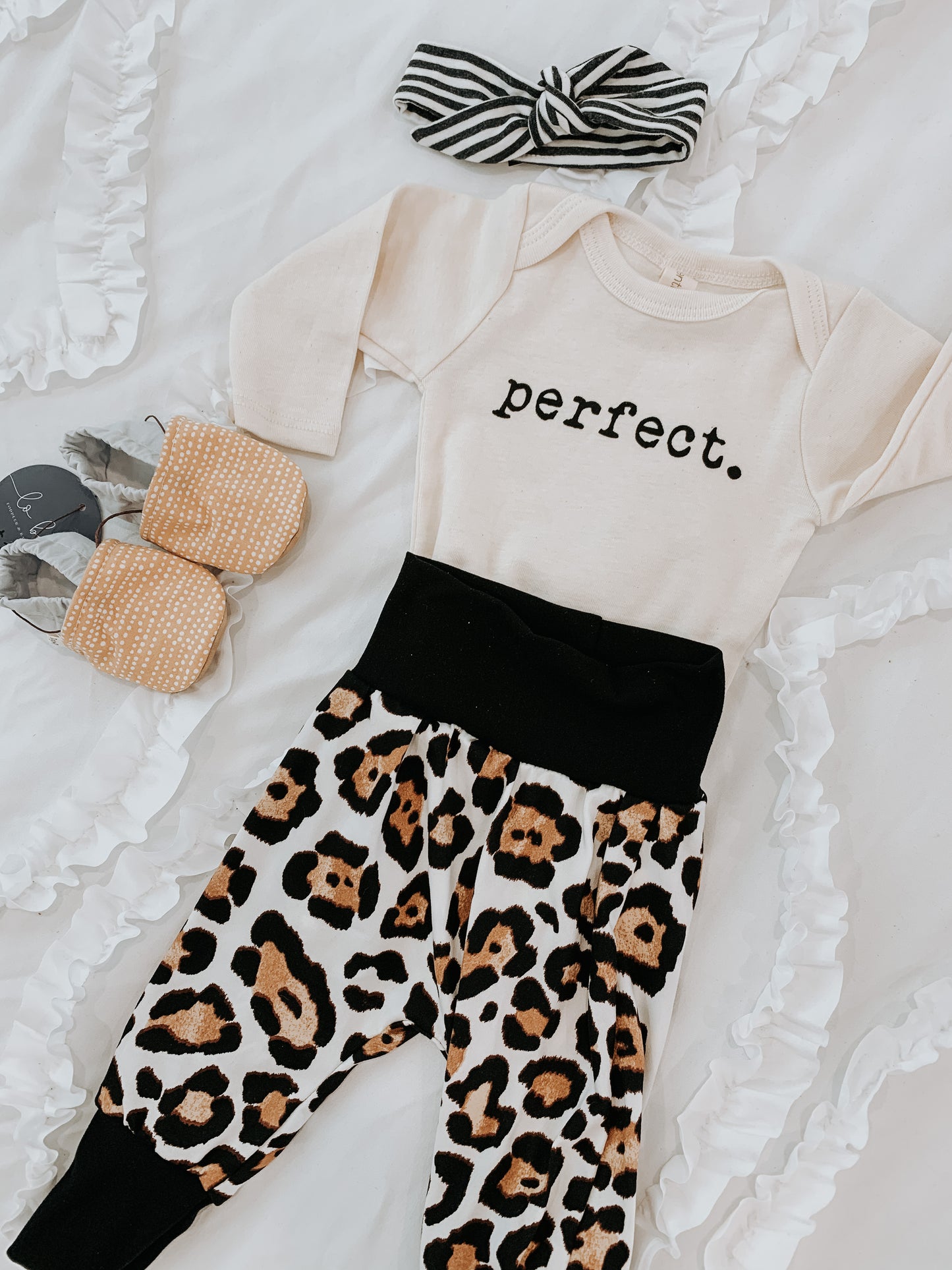 Ivory Cheetah Harem Baby Pants