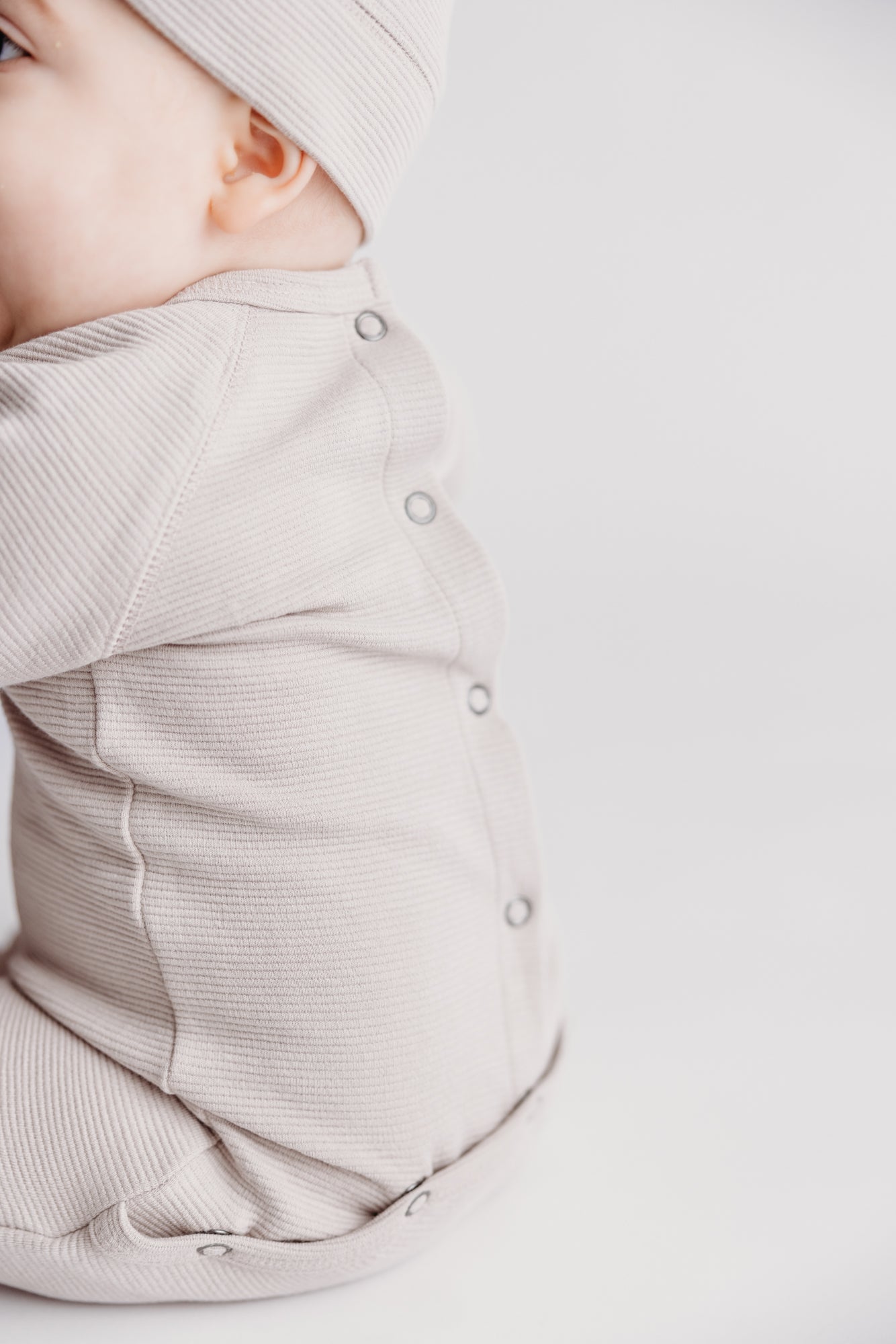 Corduroy Raglan Baby Footie Fog