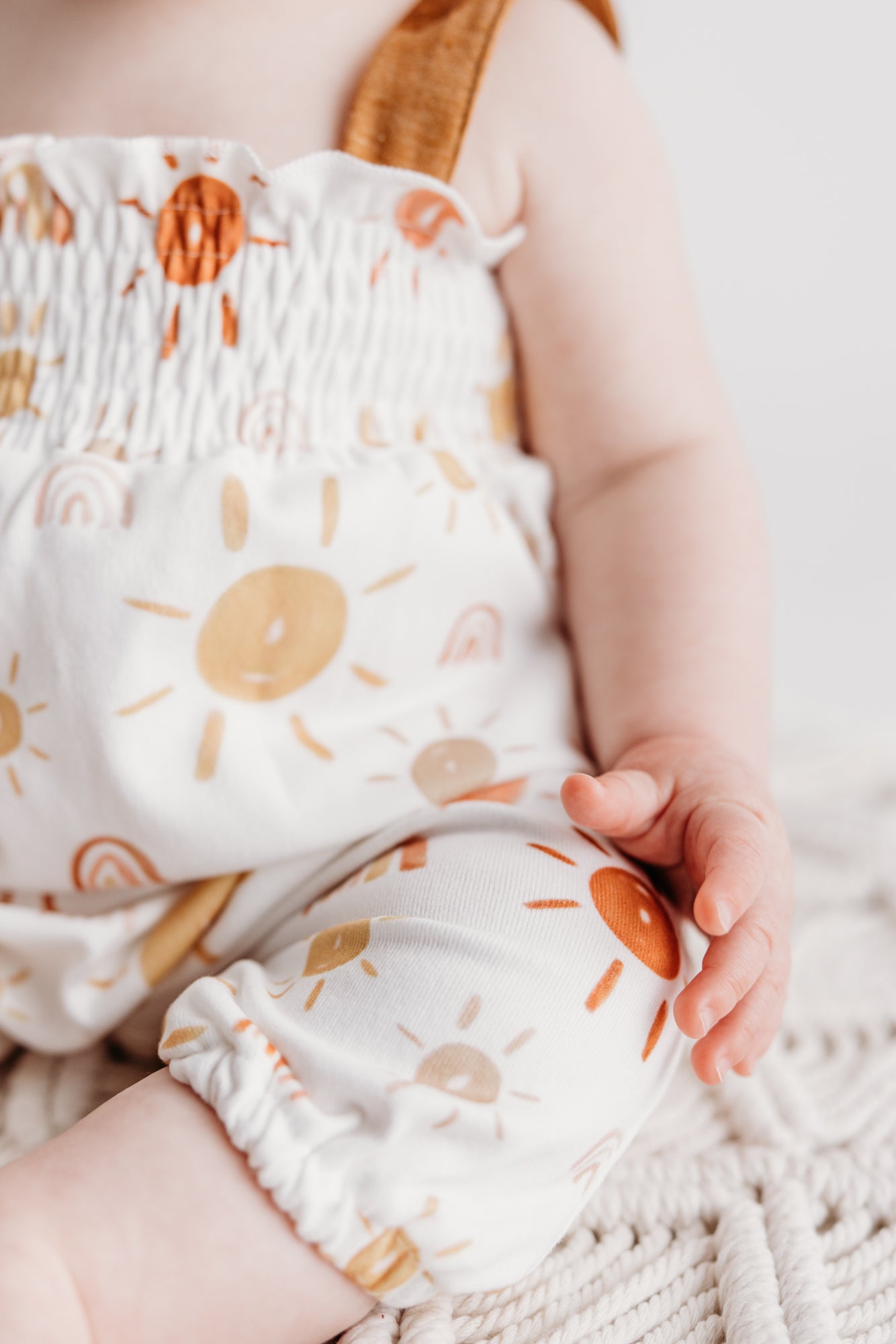 Tiny Shine on Me Smocked Ruffle Romper