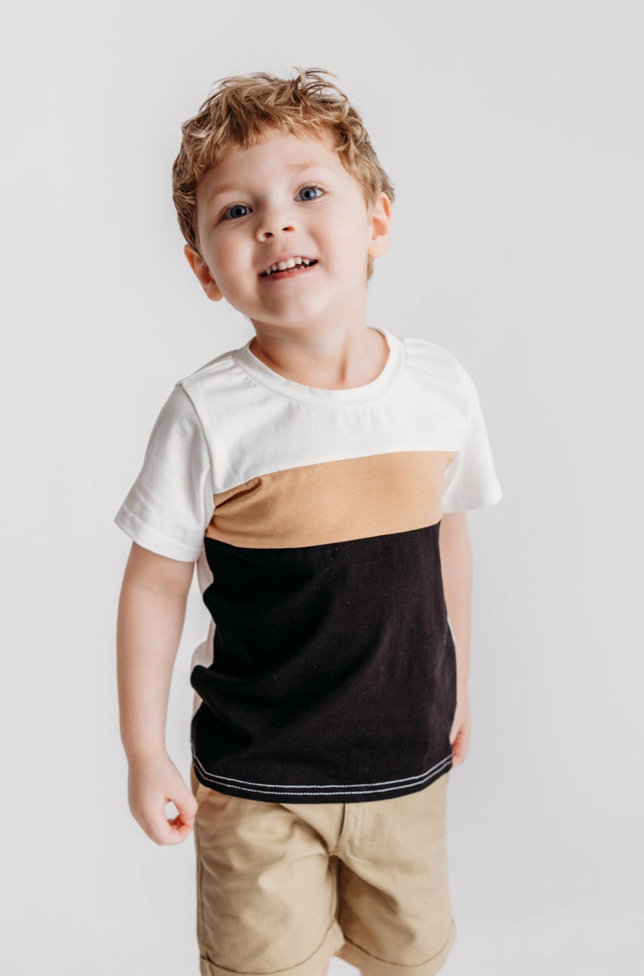 Toddler Colorblock Tee | Black