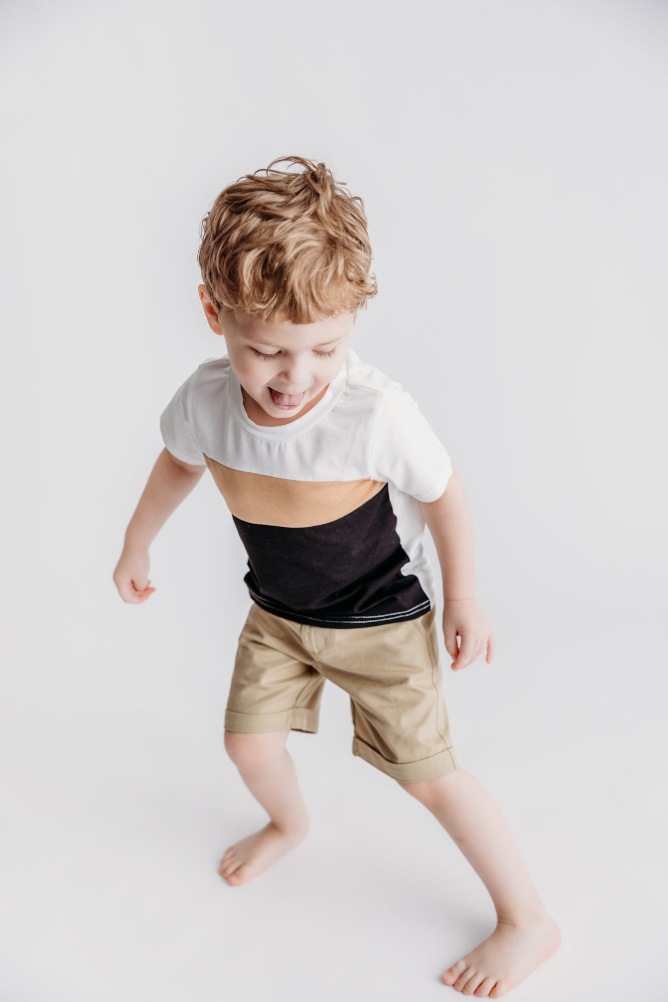 Toddler Colorblock Tee | Black