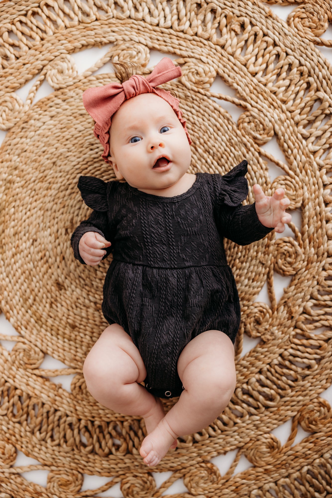 Rhodes Bubble Shorty Romper - Davy Gray Cable