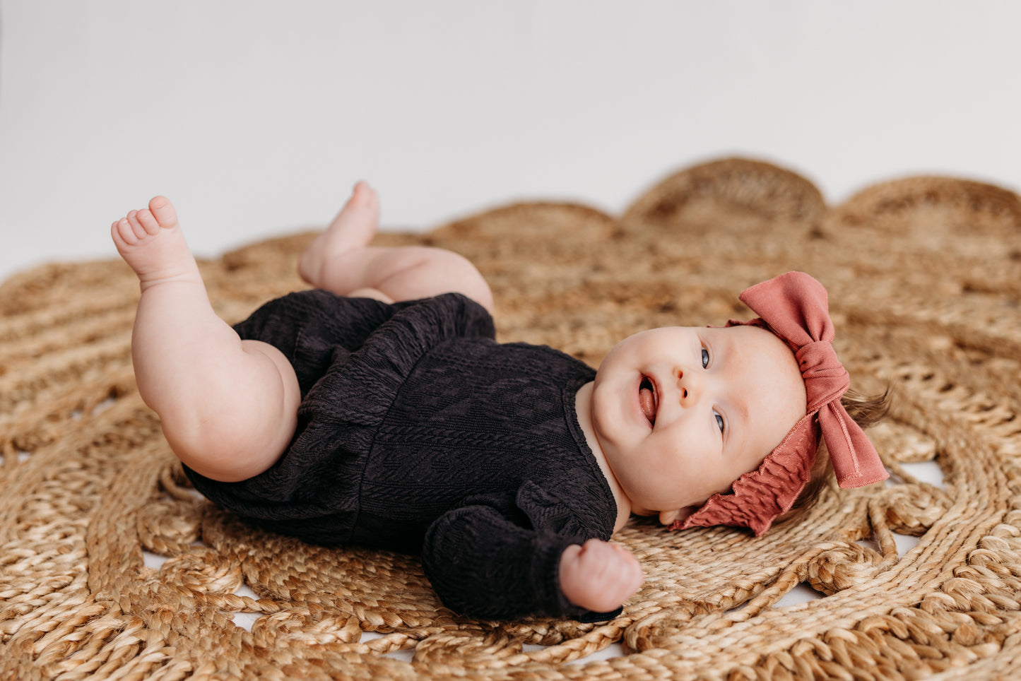 Rhodes Bubble Shorty Romper - Davy Gray Cable