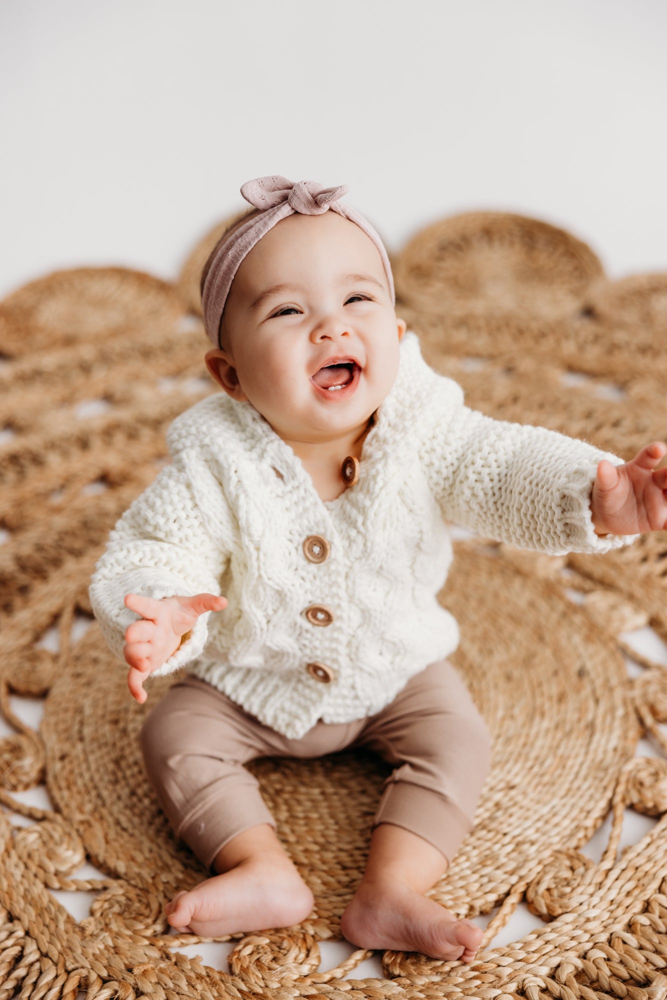 Hooded Coat Sweater Cream