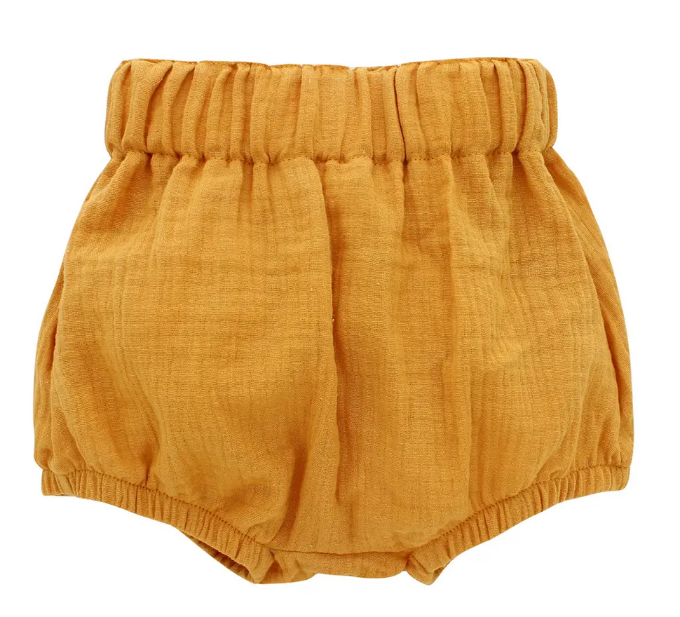 Gauze Baby Bloomers - Mustard