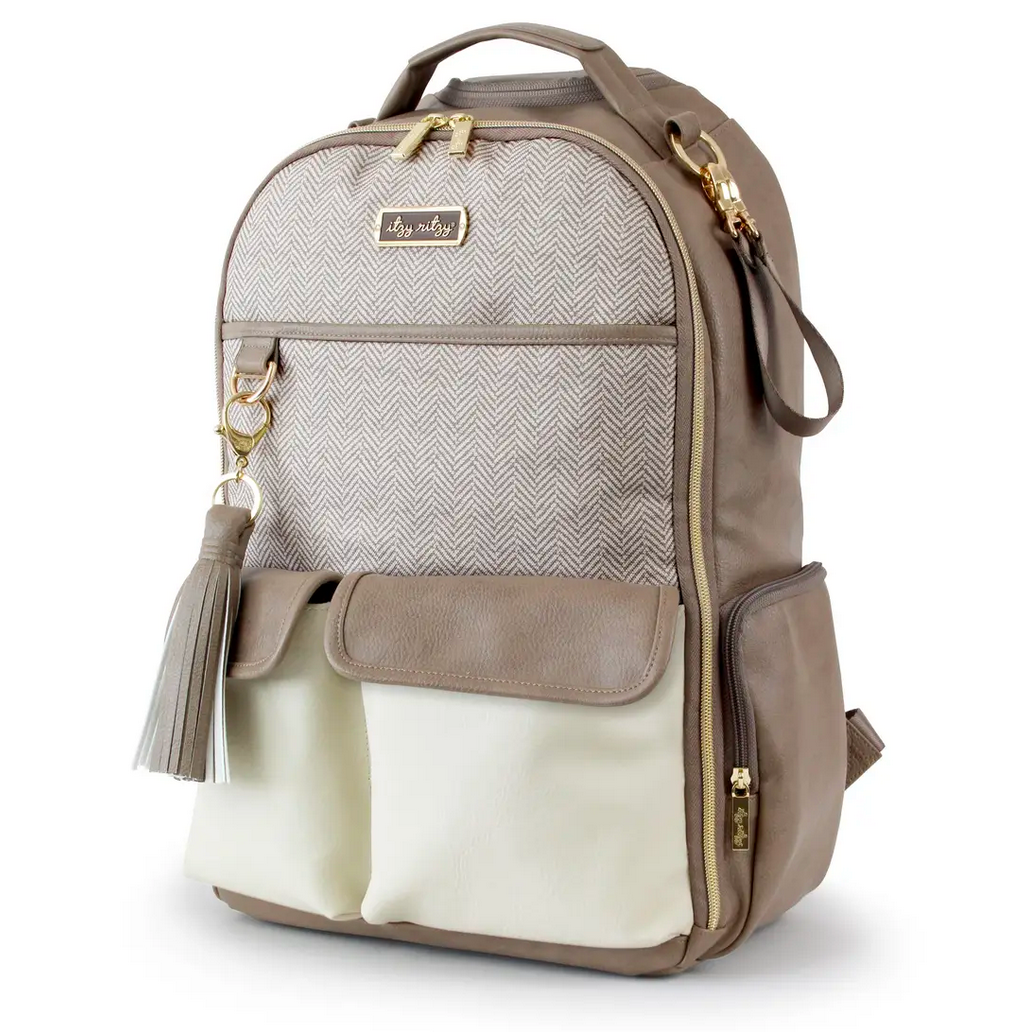 Vanilla Latte Boss Diaper Bag Backpack