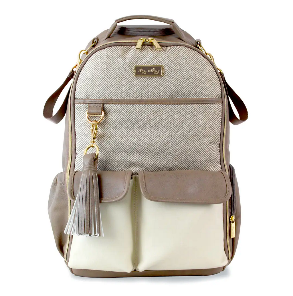 Vanilla Latte Boss Diaper Bag Backpack