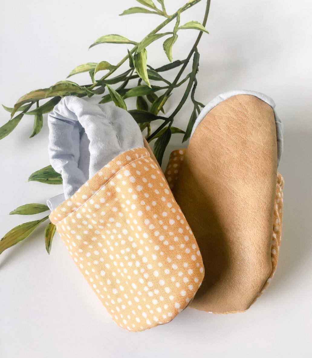 Booties Mustard Dot