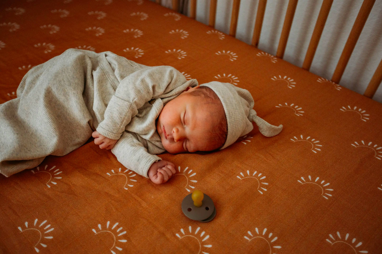 Sundown Muslin Crib Sheets