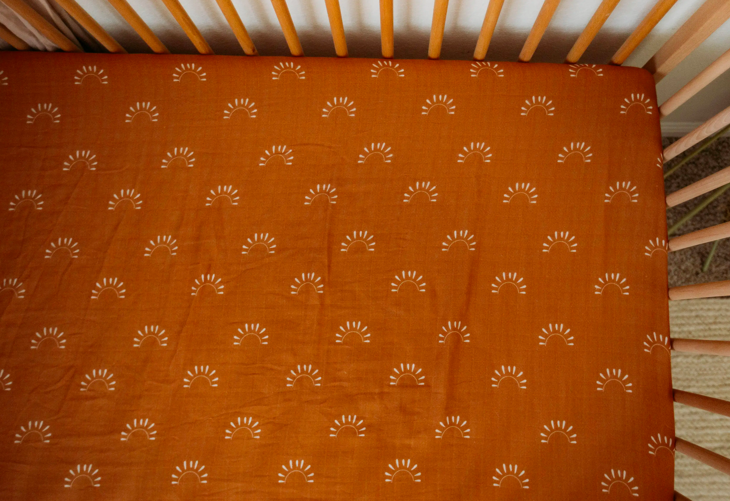 Sundown Muslin Crib Sheets