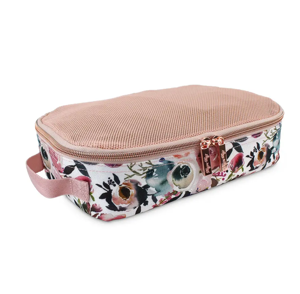 Blush Floral Travel Diaper Bag Packing Cubes