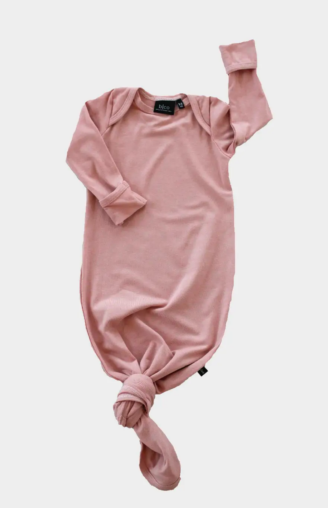 Knotted Sleeper Gown in Blush