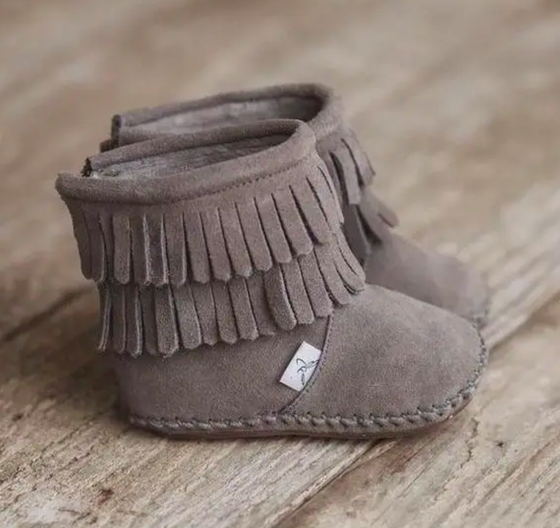 Gray Cozy Boot with Waterproof Soft Sole