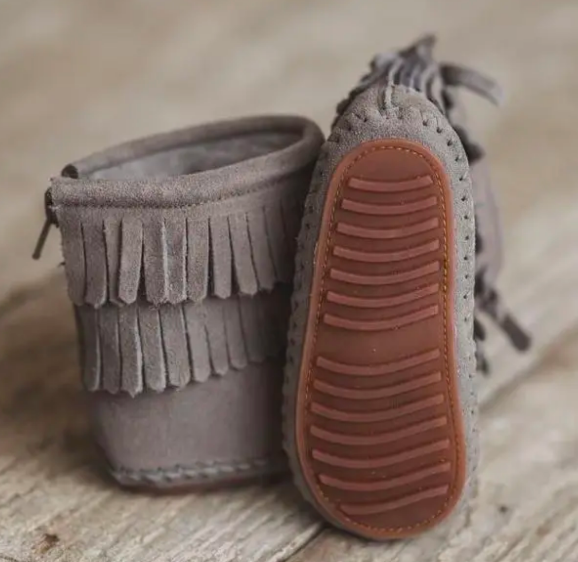 Gray Cozy Boot with Waterproof Soft Sole