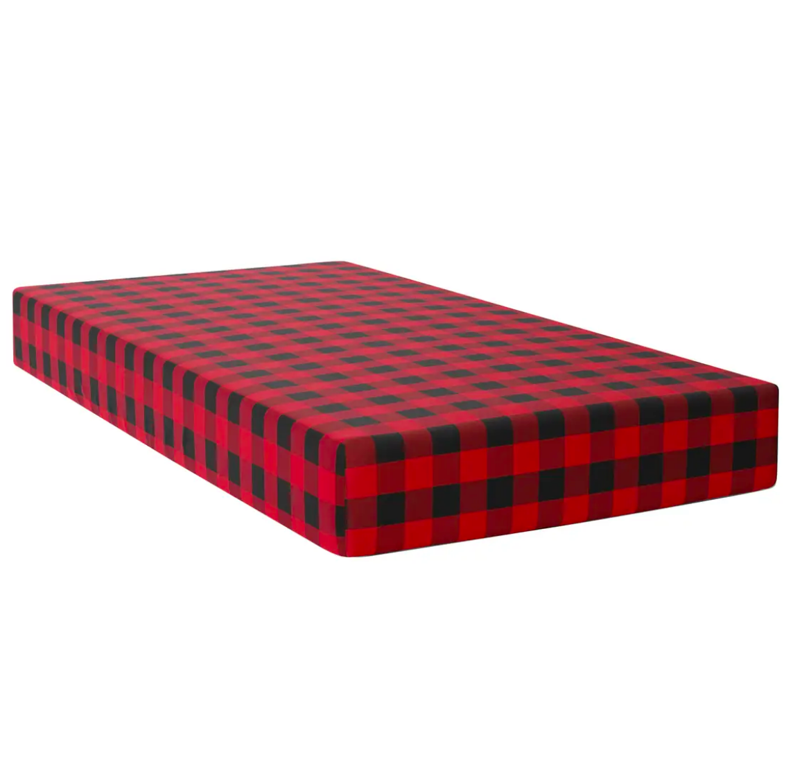 Red Plaid Crib Sheet