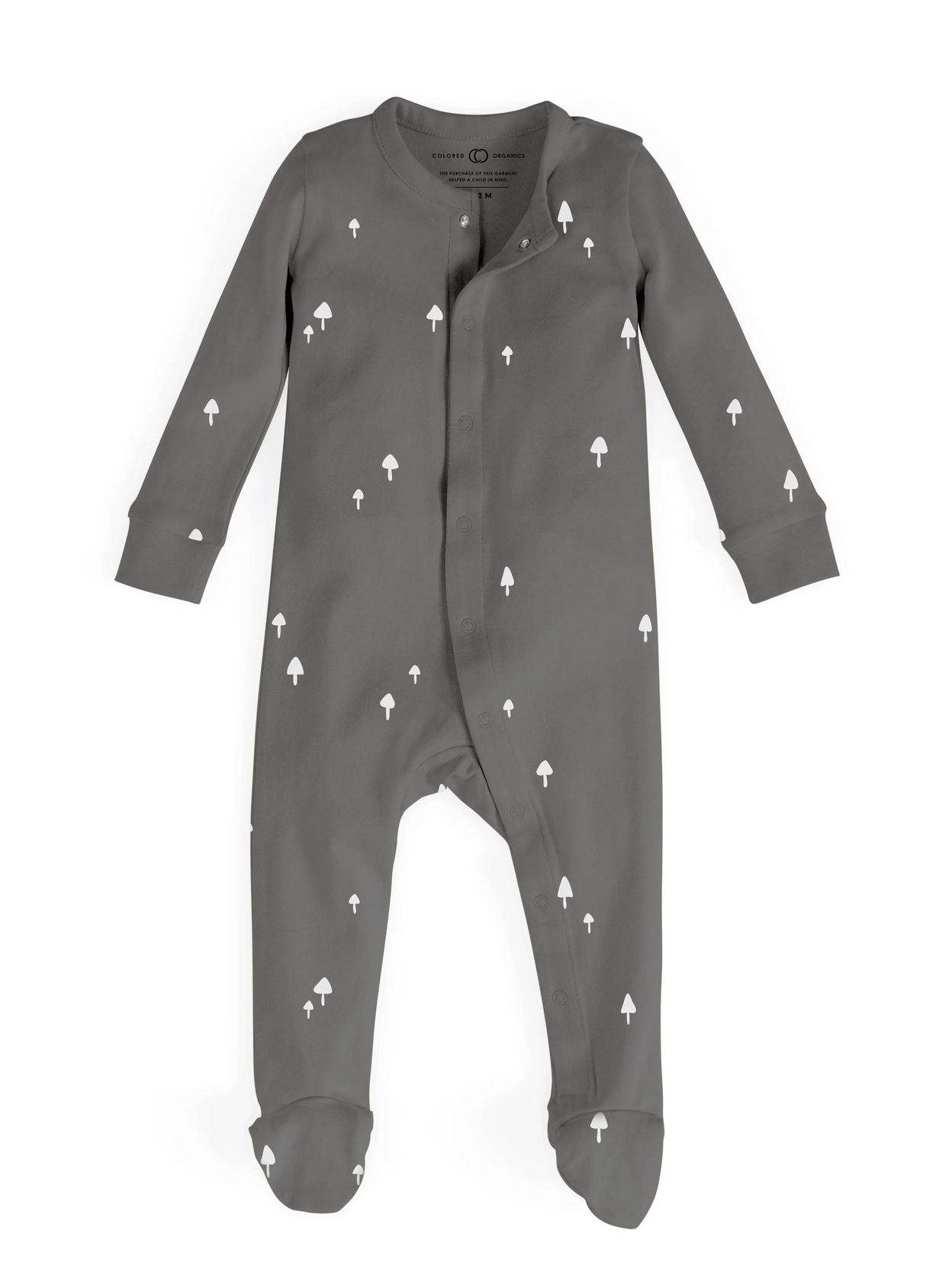 Skylar Footed Sleeper - Mushroom Print