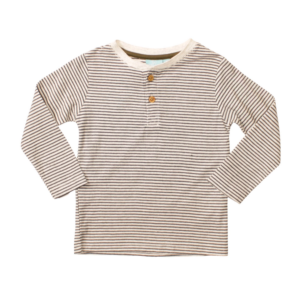 Micro Stripe Henley