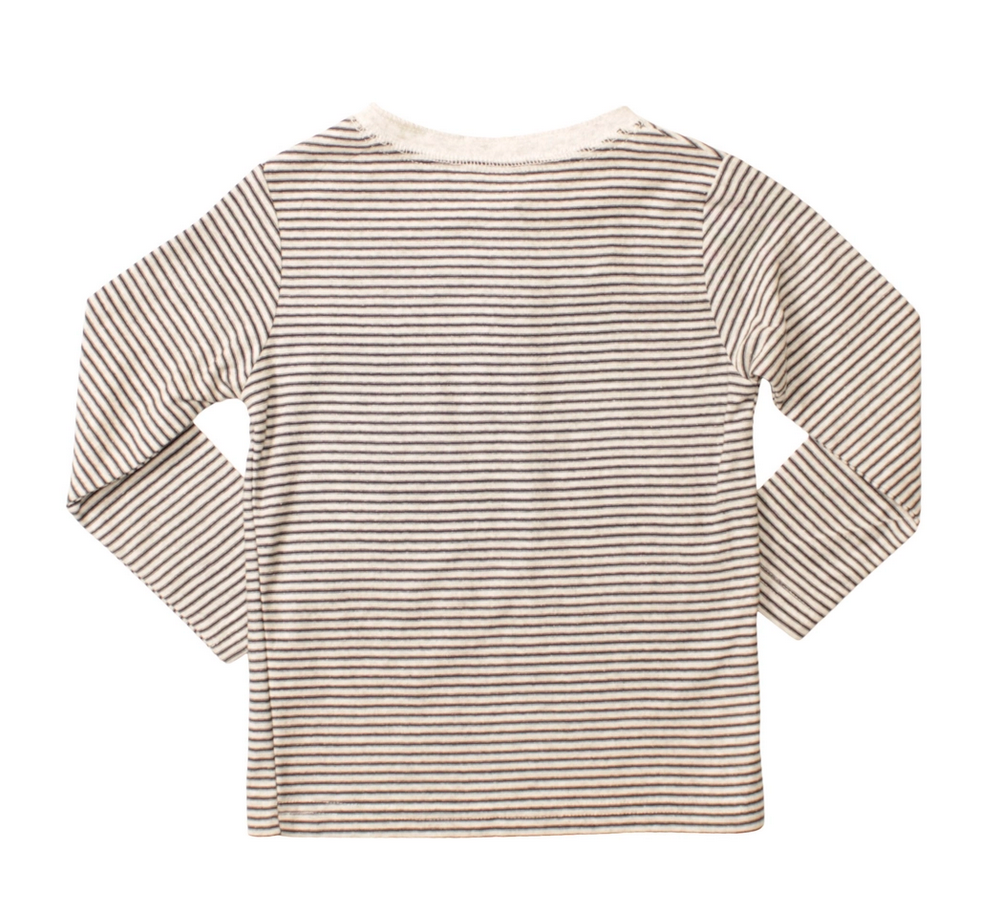 Micro Stripe Henley