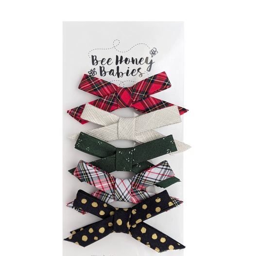 Woodland Winter - Winter Baby Bow Clips