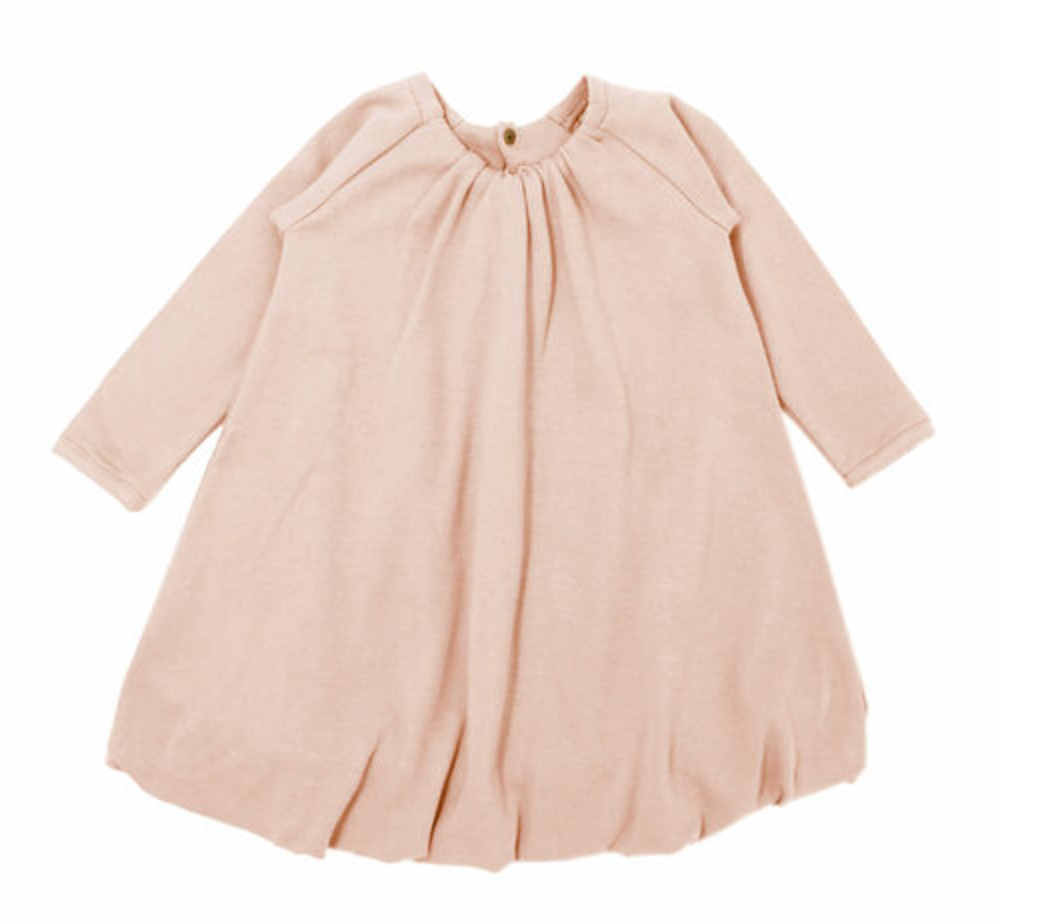 Organic Bubble Dress in Rosewater