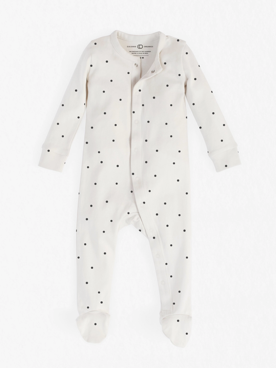 Skylar Footed Sleeper - Mini Polka Print
