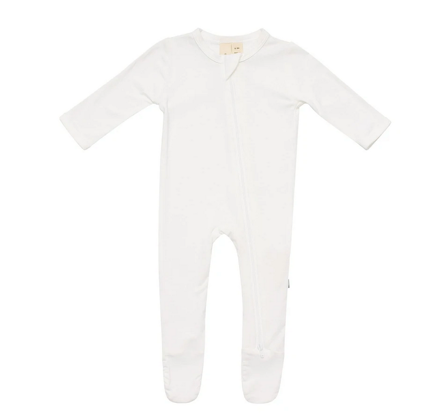 Zippered Footie in Cloud