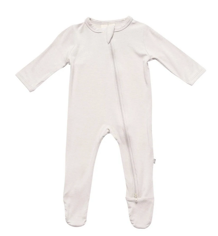 Zippered Footie in Oat