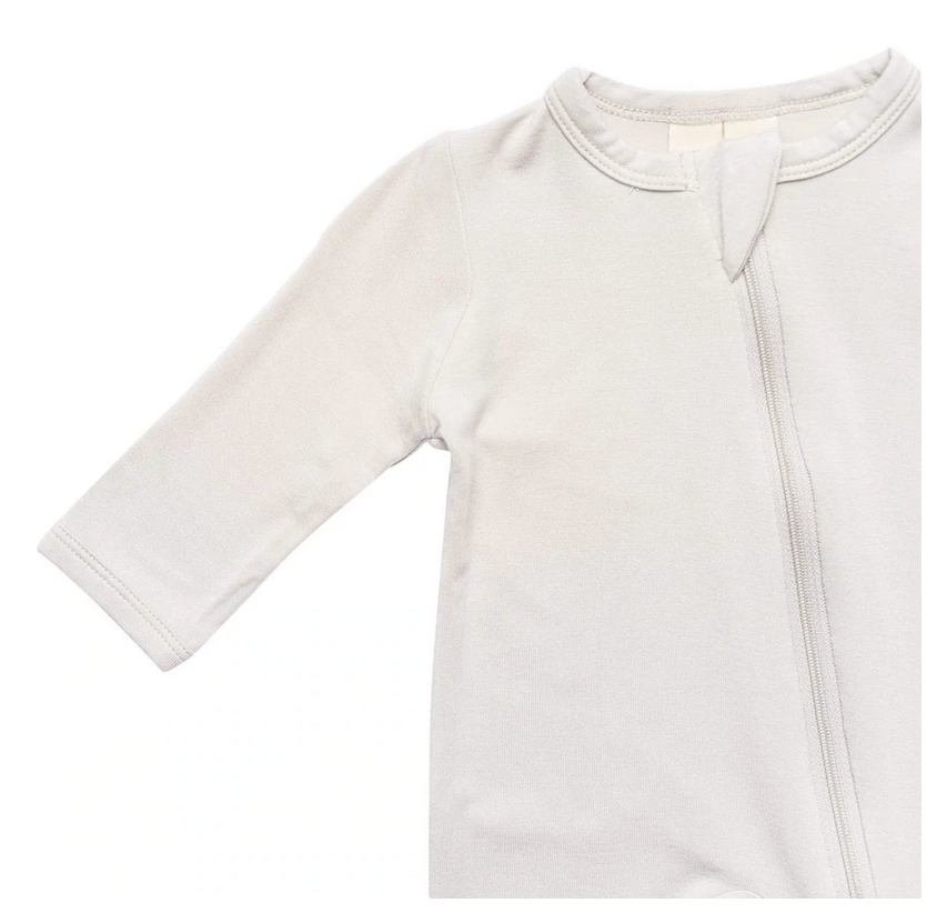 Zippered Footie in Oat