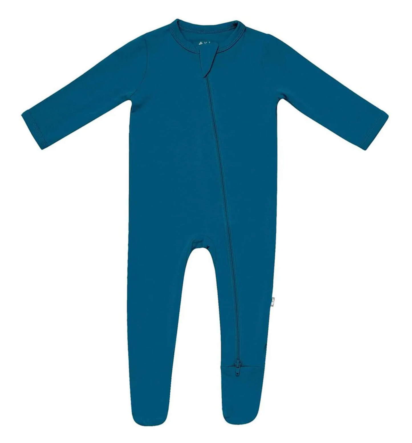 Zippered Footie in Baltic