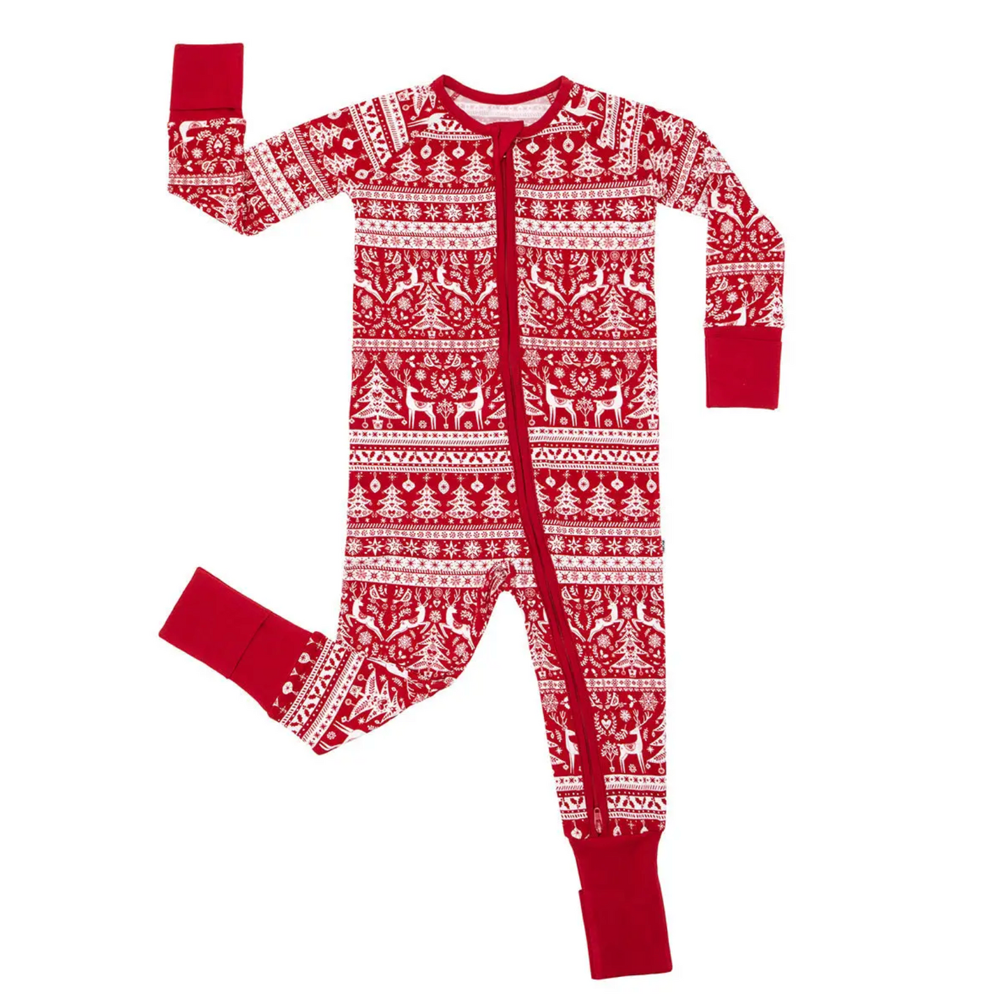 Little Sleepies - Reindeer Cheer Bamboo Viscose Zippy
