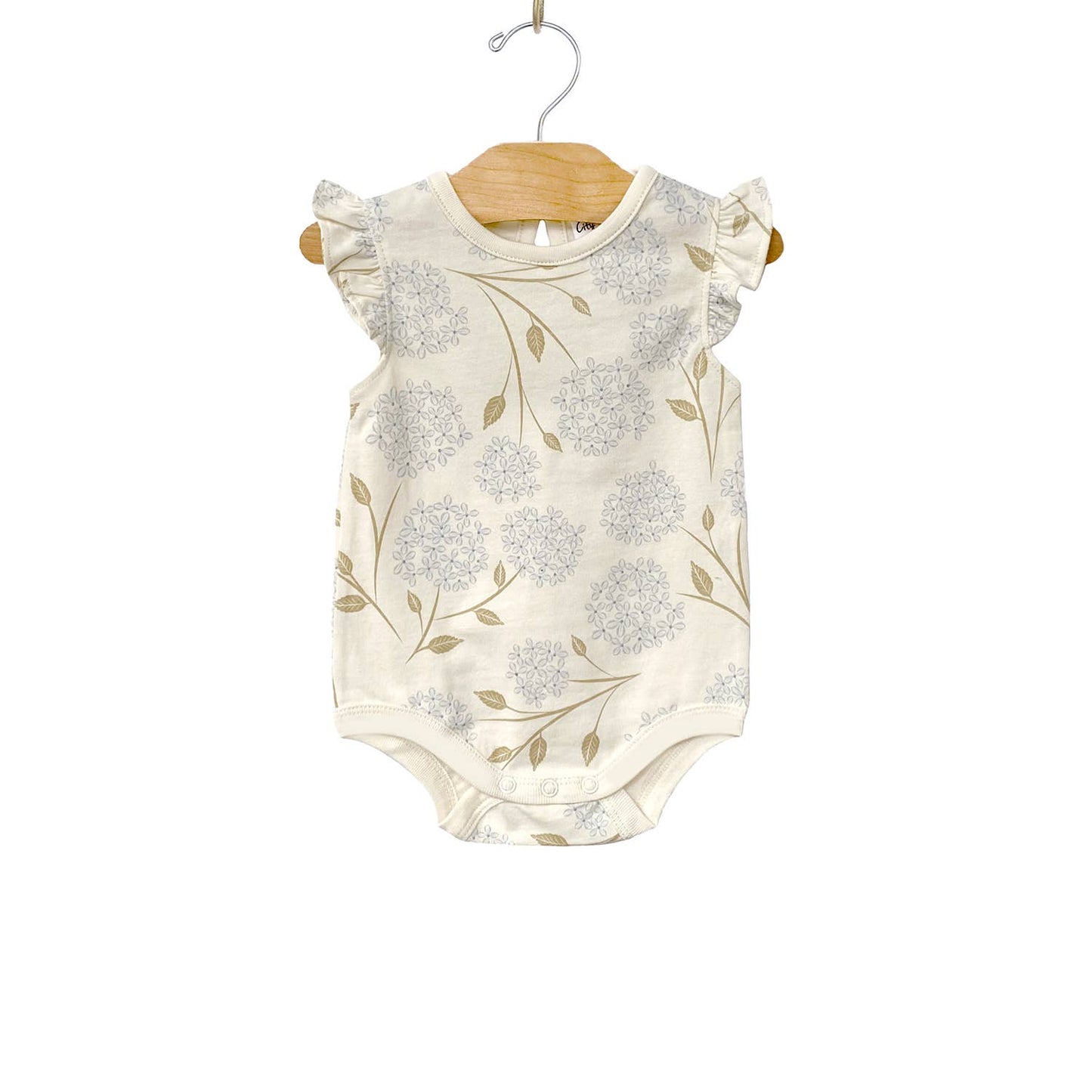 Flutter Sleeve Bodysuit - Hydrangea