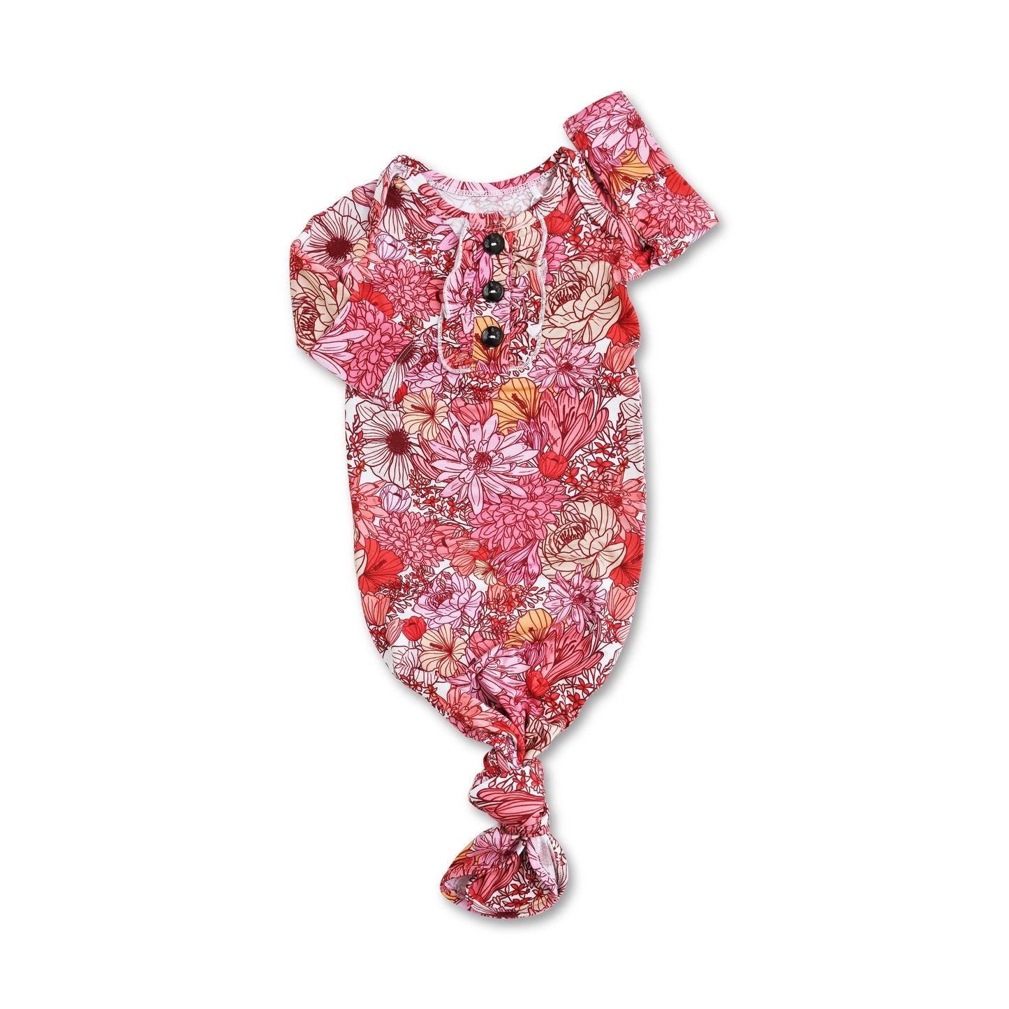 Thea Floral Ruffle Gown | Newborn